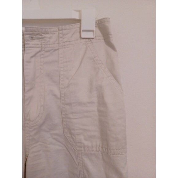 Abercrombie & Fitch Cargo Utility Pants 25/0 Khaki Y2K Boho Wide Flare Leg - Picture 3 of 8